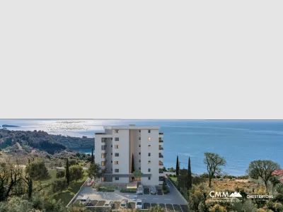 Dobra Voda'da deniz manzaralı yeni binada daireler